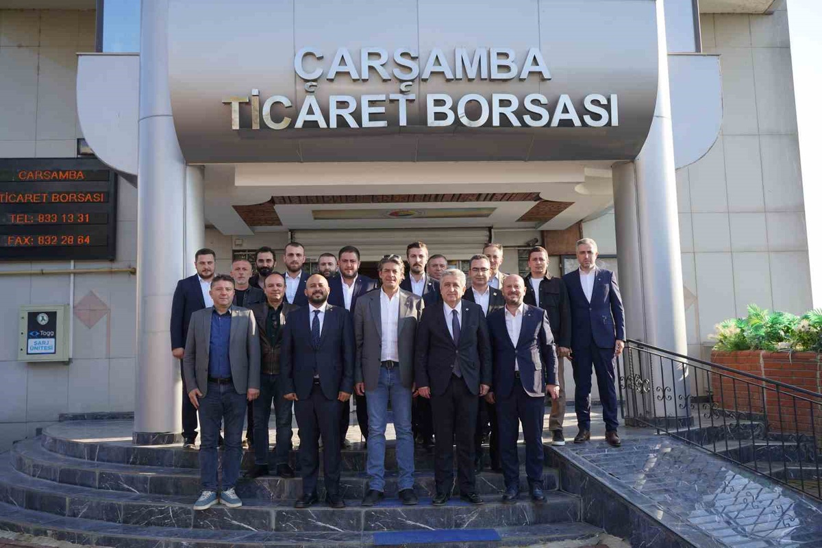 Çan ve Solakoğlu, Çarşamba Ticaret Borsası\'nın yeni yönetimini ziyaret etti