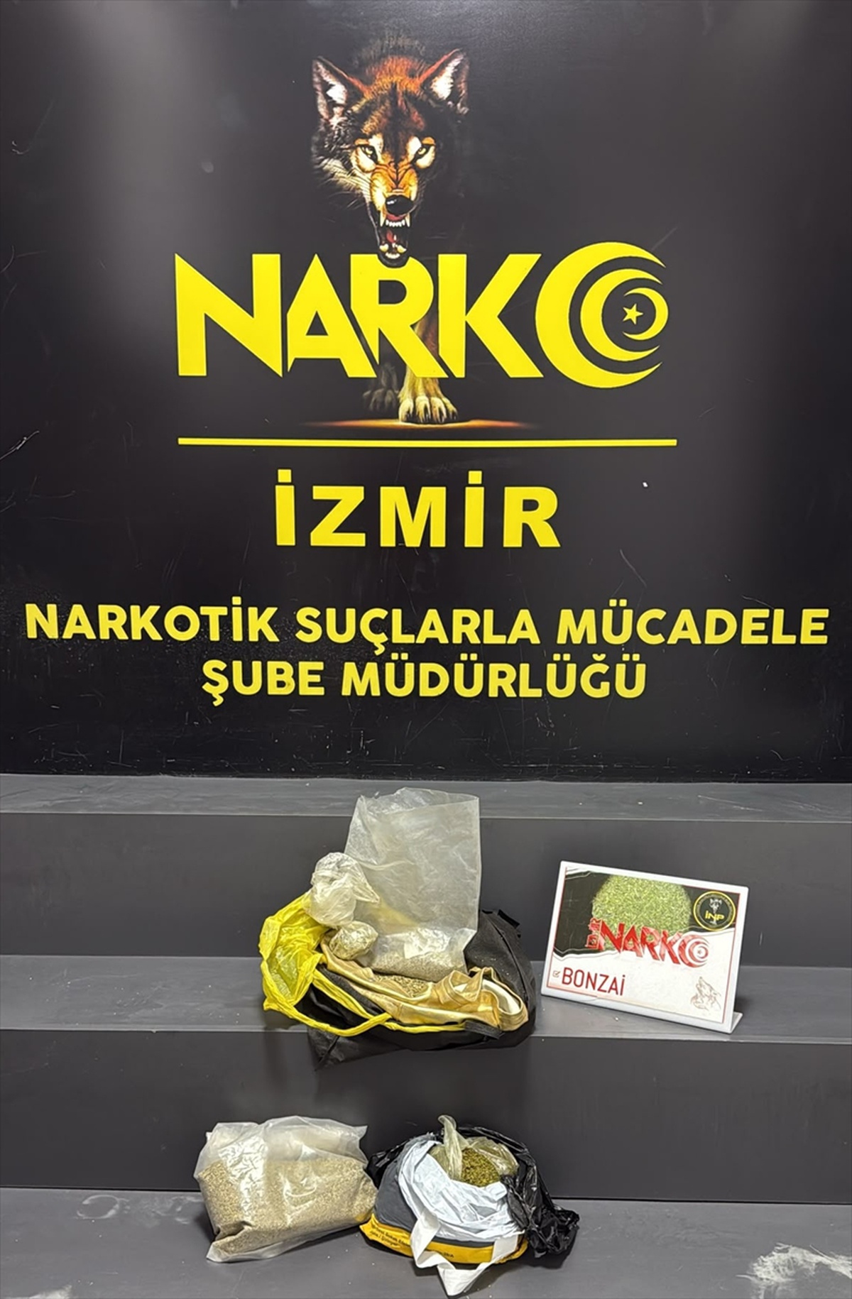 İzmir Konak\'ta 1 kilo 950 gram bonzai ele geçirildi, 1 şüpheli gözaltına alındı