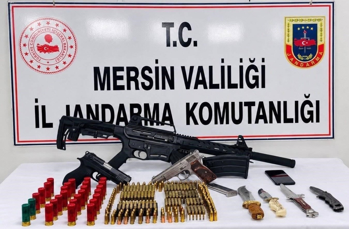Mersin\'de silah kaçakçılığı operasyonunda 1 şüpheli tutuklandı, 312 fişek bulundu