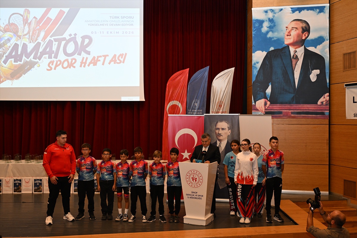 Sinop\'ta Amatör Spor Haftası\'nda \'Sporun Enleri\' ödül töreni düzenlendi