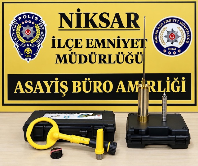 Tokat Niksar'da kaçak define avında 3 kişi suçüstü yakalandı, soruşturma başlatıldı