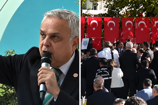 Zeytin festivalinde ortalık karıştı! AK Partili ve İYİ Partili vekiller birbirlerine girdi