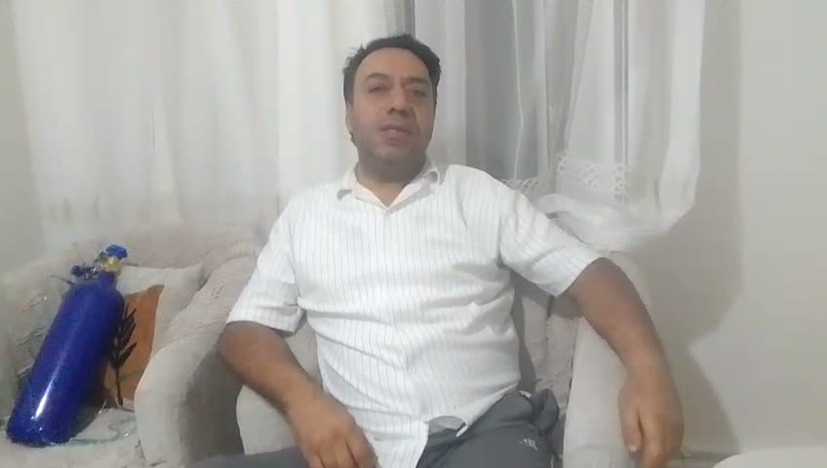 Elazığ\'da engelli Öztürk Kaya, 60 bin lira istenen protezini koli bandıyla tamir etti