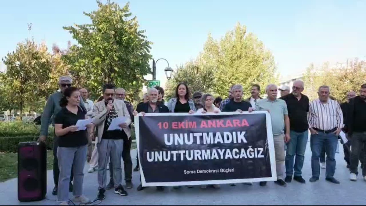 10 Ekim katliamının 11. yılında Soma\'da 104 kişi anıldı, yargılama istendi