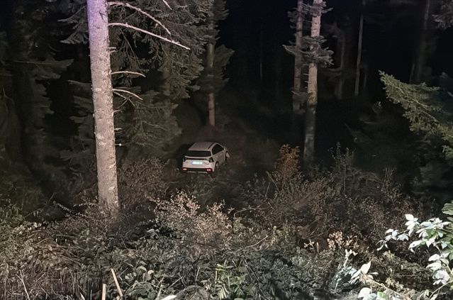 Bolu'da 100 metrelik uçuruma yuvarlanan cipteki 4 kişi yaralandı