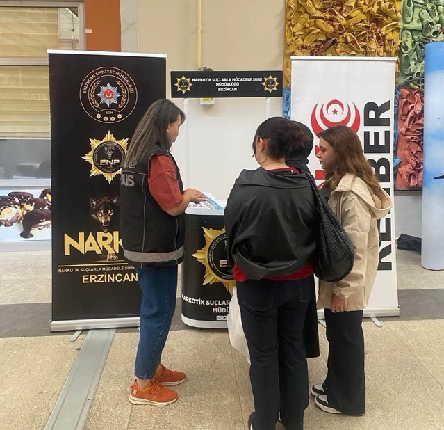 Erzincan'da narkotik bilgilendirme çalışmalarında 6 bin 600 kişiye ulaşıldı