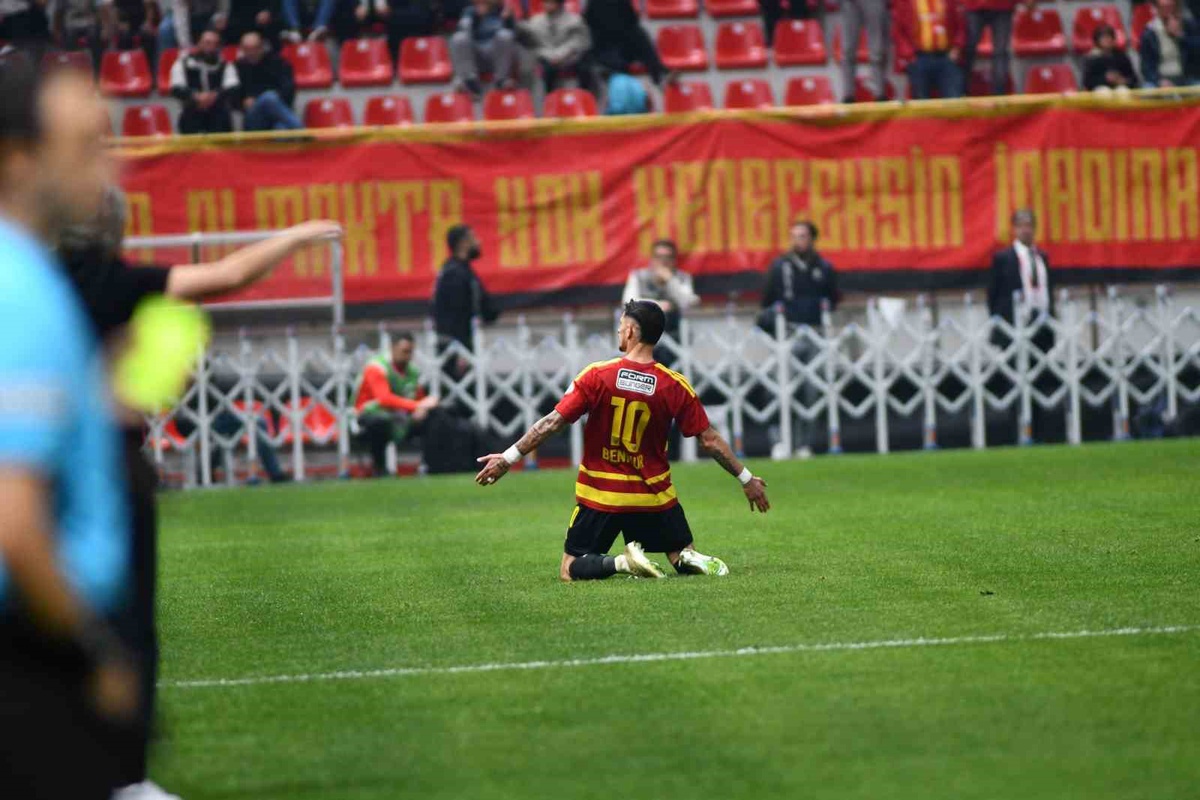 Benhur Keser, Manisa FK maçında bu sezonki 3. golüyle Kayserispor\'u 1-0 öne geçirdi