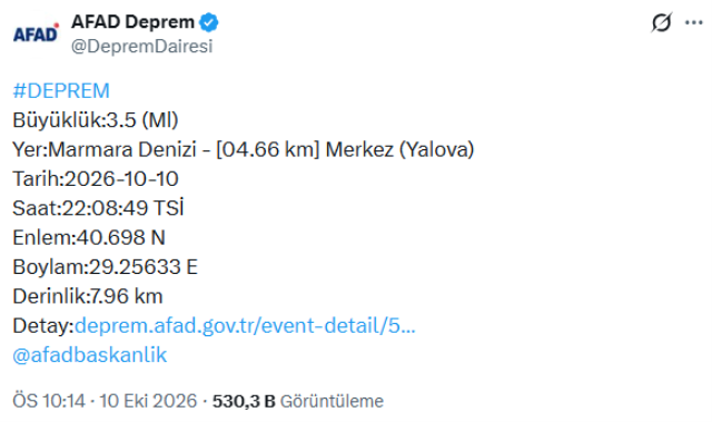 Marmara'daki deprem sonrası 3 uzmandan peş peşe açıklamalar