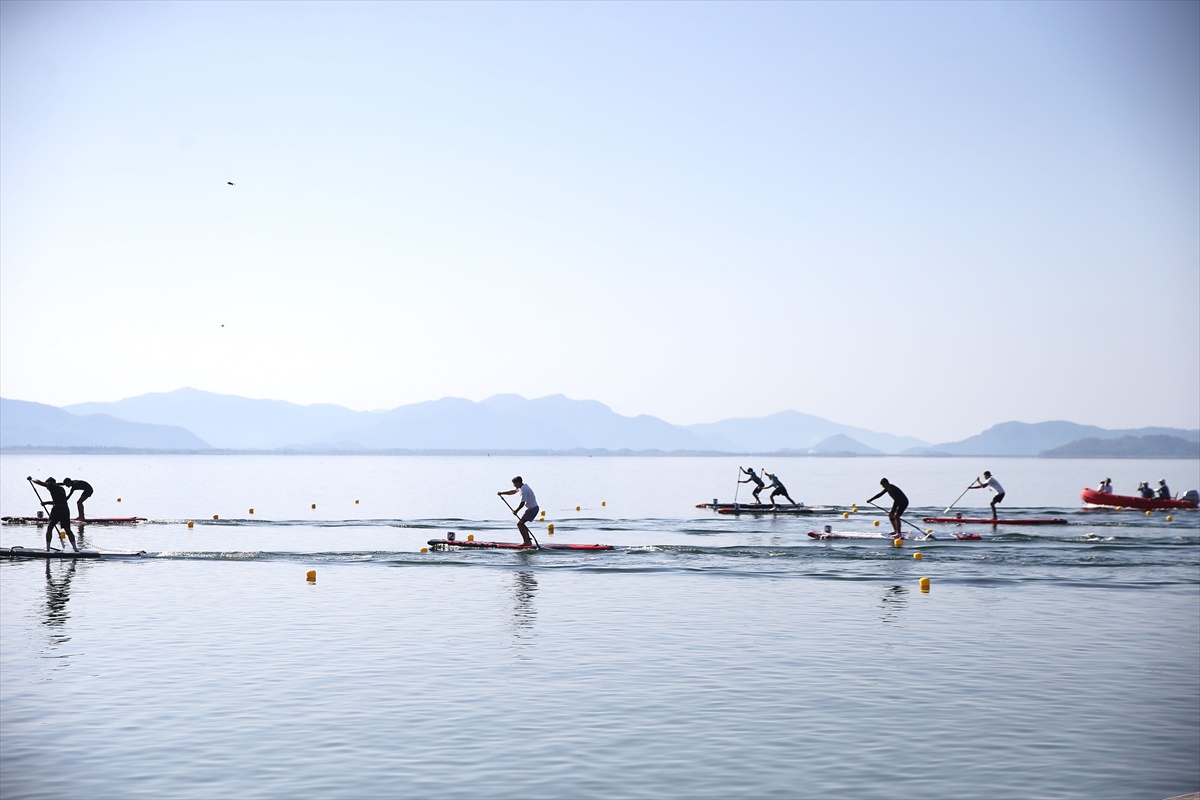 Muğla Köyceğiz\'de ilk kez yapılan SUP Türkiye Kano Şampiyonası 81 sporcuyla sona erdi