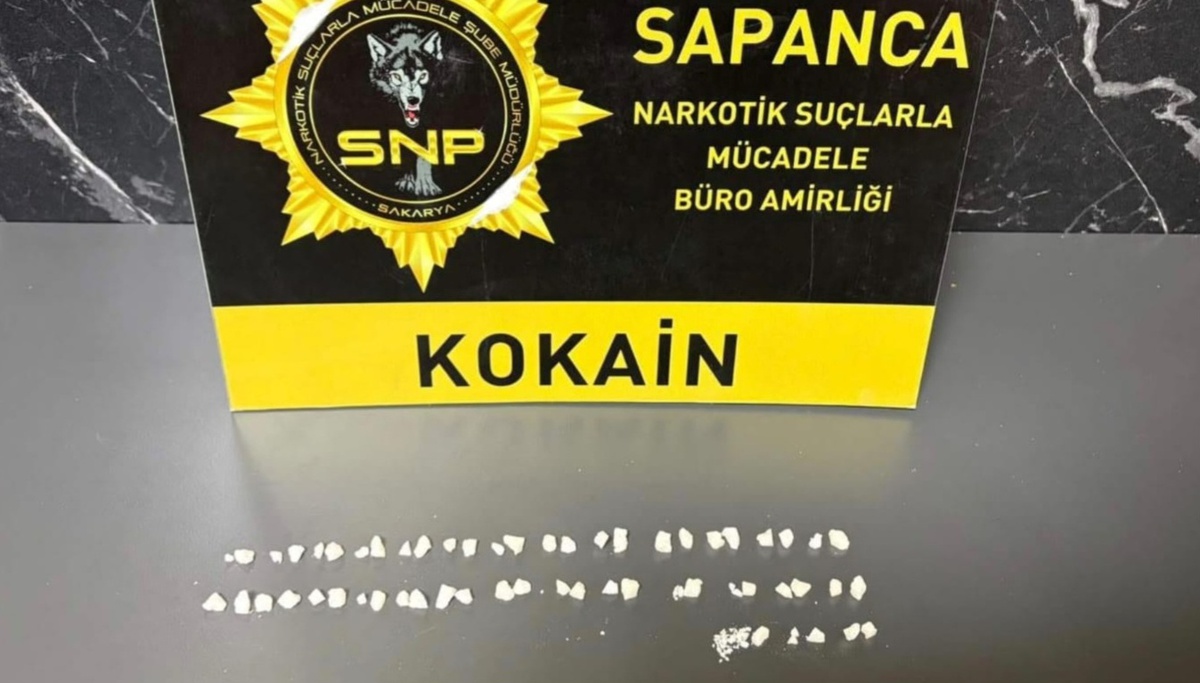 İstanbul\'dan Sapanca\'ya 7,68 gram kokain getiren A.Ö. tutuklandı