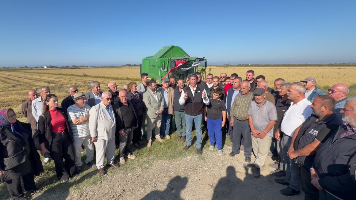 Bafra\'da Solakoğlu, çeltikte 32 liralık satışa TMO\'nun 55 liraya almasını istedi