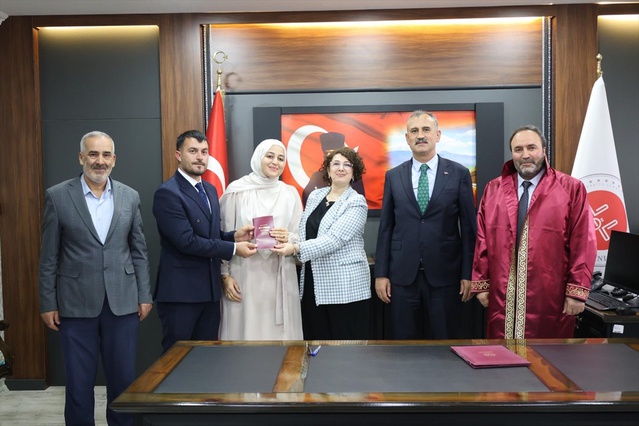 AA muhabiri Abdullah Söylemez, Özlem Karakuş ile Ağrı İl Müftülüğünde nikahlandı