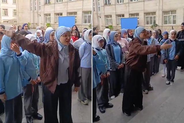 Azerbaycan'da başörtüsü yasağı tepkisi! Öğrenciler isyan etti