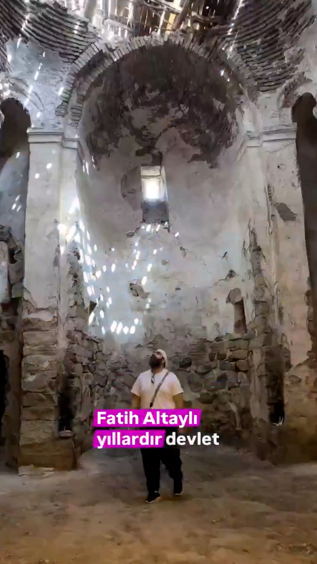 Fatih Altaylı'nın ailesinin manastırı görüntülendi! Tam 1000 yıllık