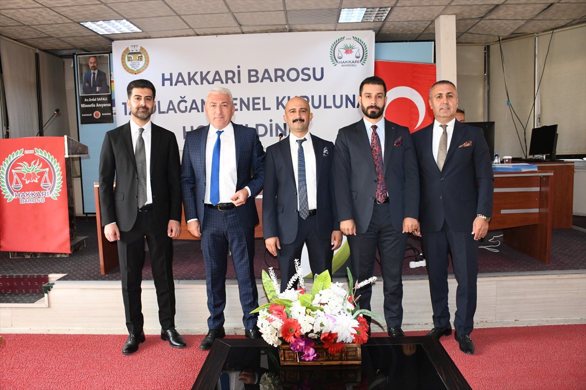 Hakkari Barosu\'nun yeni başkanı, genel kurulda 69 oy alan Gülabi Seven oldu