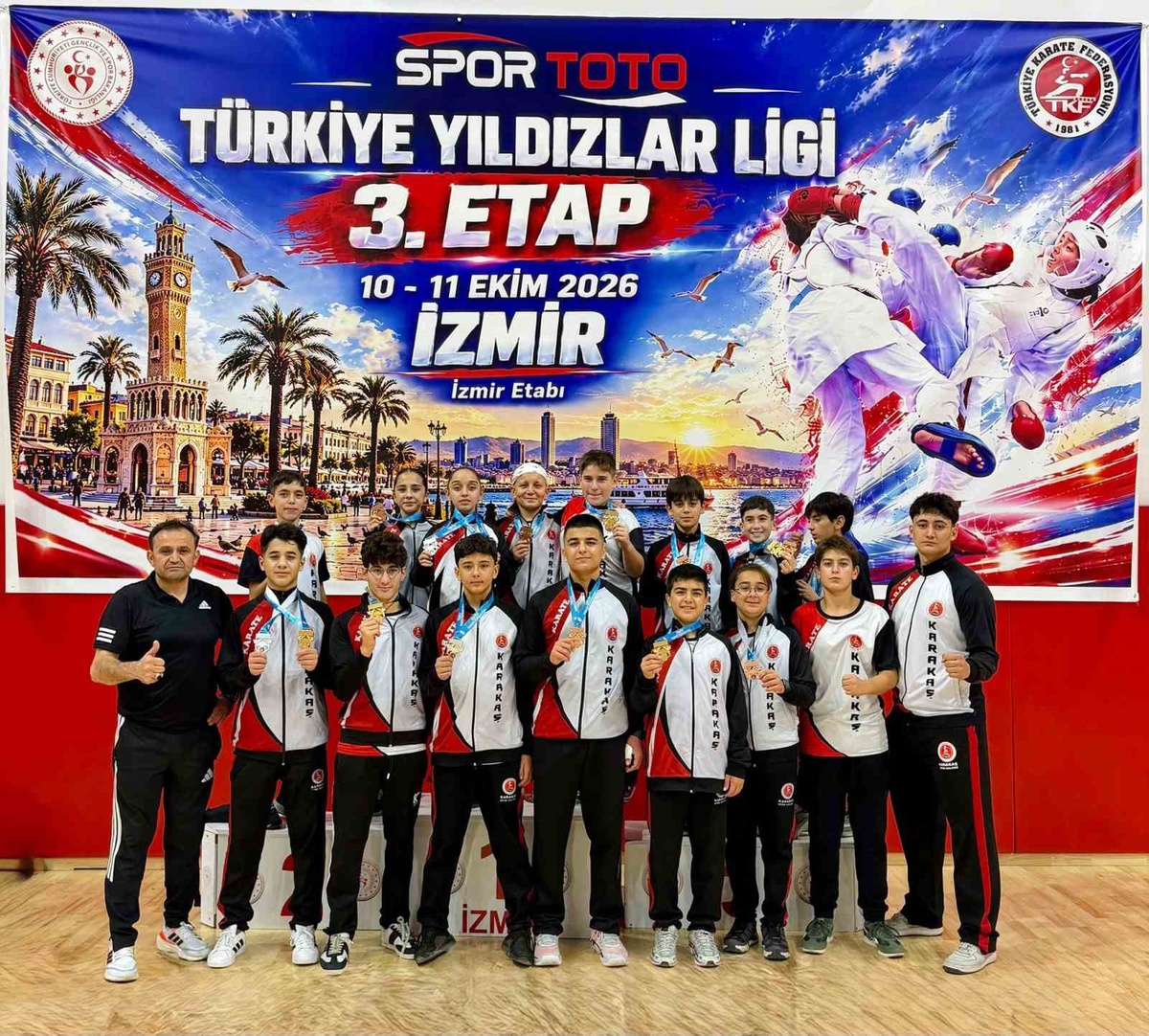 Isparta\'dan Karakaş Spor Kulübü, 43 madalyayla Yıldızlar Ligi genel klasman üçüncüsü oldu