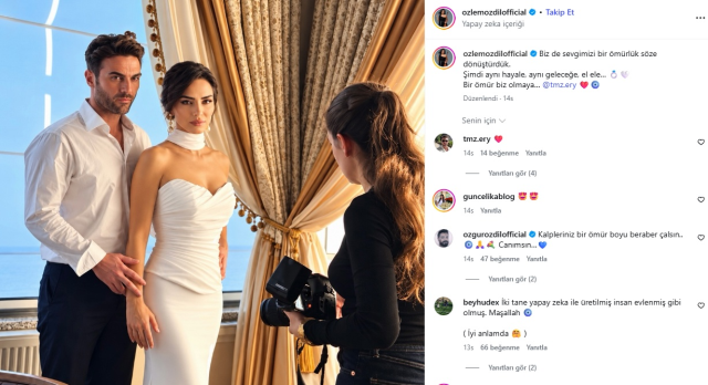Özlem Özdil ile Eray Temiz nişanlandı