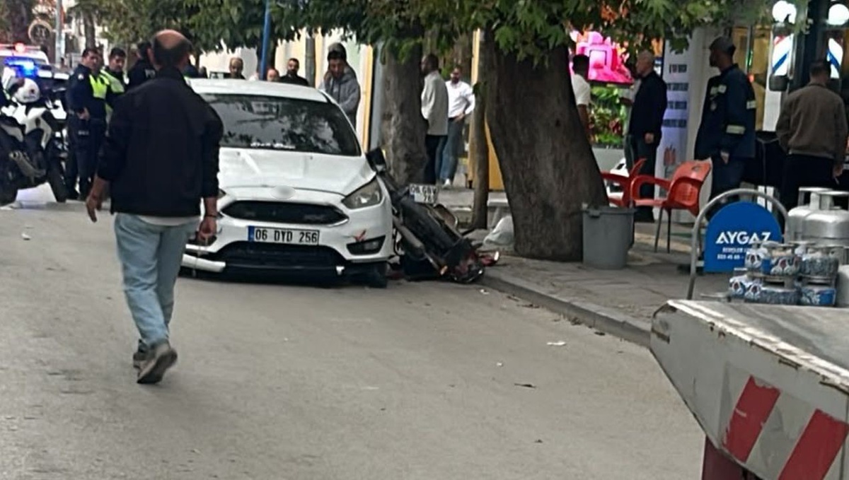 Polatlı\'da ters yönde gelen motosikletli ağır yaralandı, otomobil sürücüsü gözaltında
