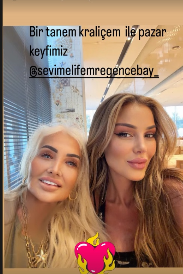 Sevim Emre ile Petek Dinçöz’ün pazar pozunda filtre başrolde