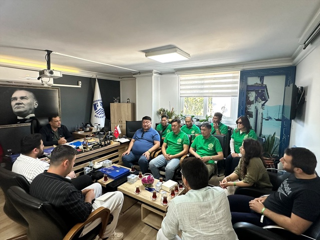 Ulan Batur'dan gelen 17 kişilik heyet Bodrum'da temizlik ekipmanlarını inceledi