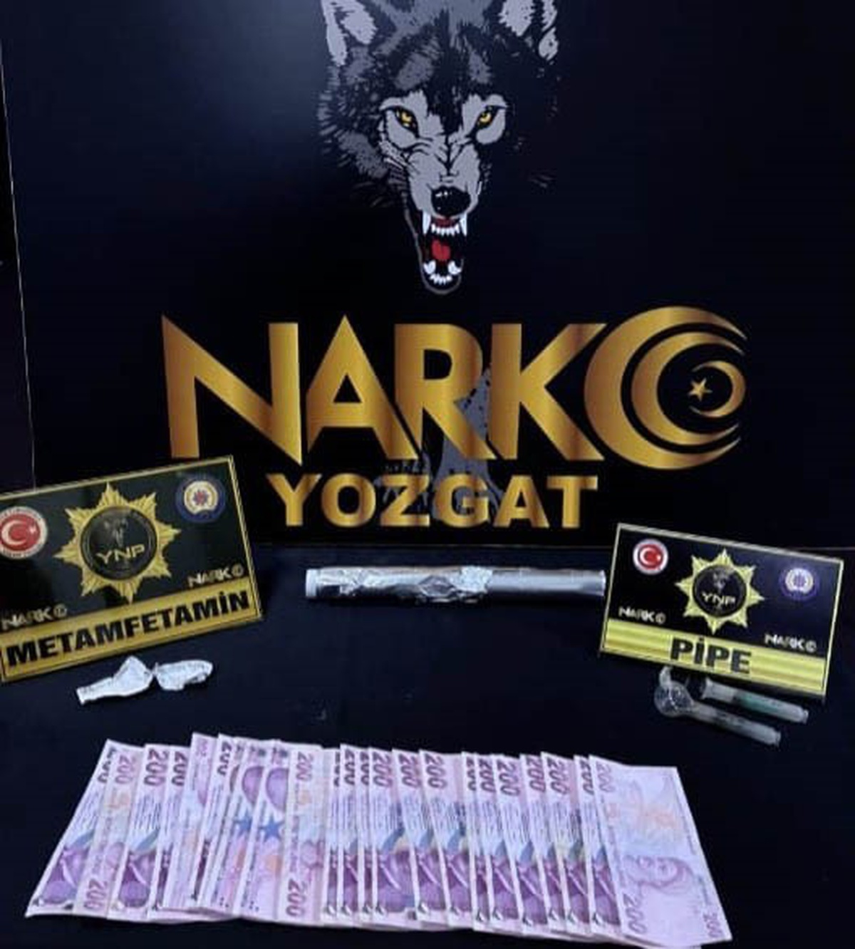 Yozgat\'ta uyuşturucu operasyonunda 2 kişi cezaevine gönderildi, 4 bin 600 lira çıktı