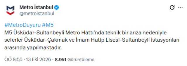 Üsküdar-Sultanbeyli metrosunda korkutan patlama! Bir anda dumanla kaplandı, işte o anlar