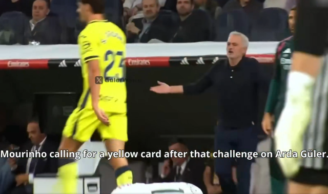 Arda Güler'i sahada o halde görünce hemen yerinden fırladı! Herkes Mourinho'yu konuşuyor