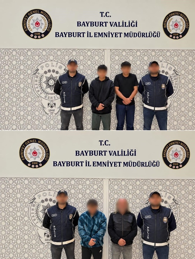 Bayburt'ta göçmen kaçakçılığı operasyonunda 2 şüpheli tutuklandı