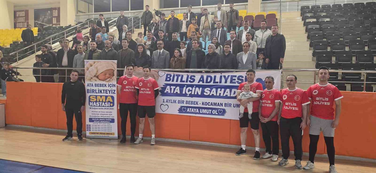 Bitlis Adliyesi, SMA hastası Ata bebek için dayanışma etkinliği düzenledi