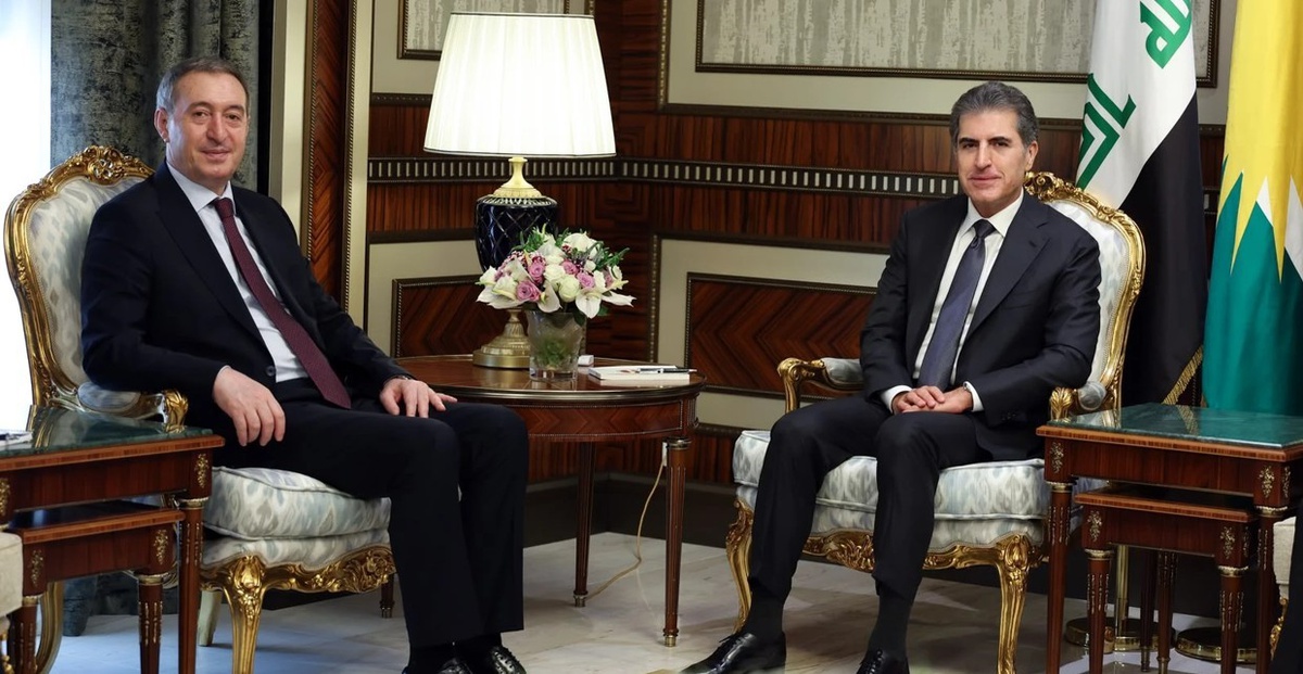 IKBY Başkanı Barzani, Erbil\'de Bakırhan ile görüşüp barış sürecine desteğini yineledi