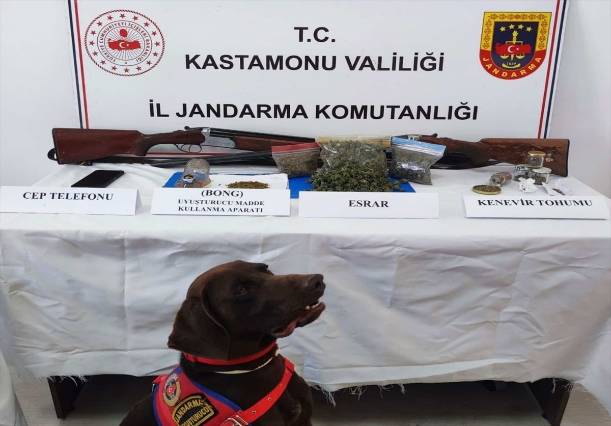Kastamonu\'da jandarmanın uyuşturucu operasyonunda 6 şüpheliden 2\'si tutuklandı