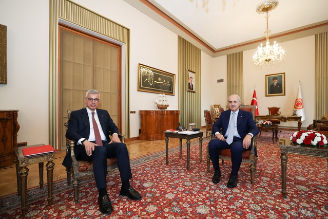 Sağlık Bakanı Memişoğlu, Meclis'te Kurtulmuş'u ziyaret etti, teşekkür etti