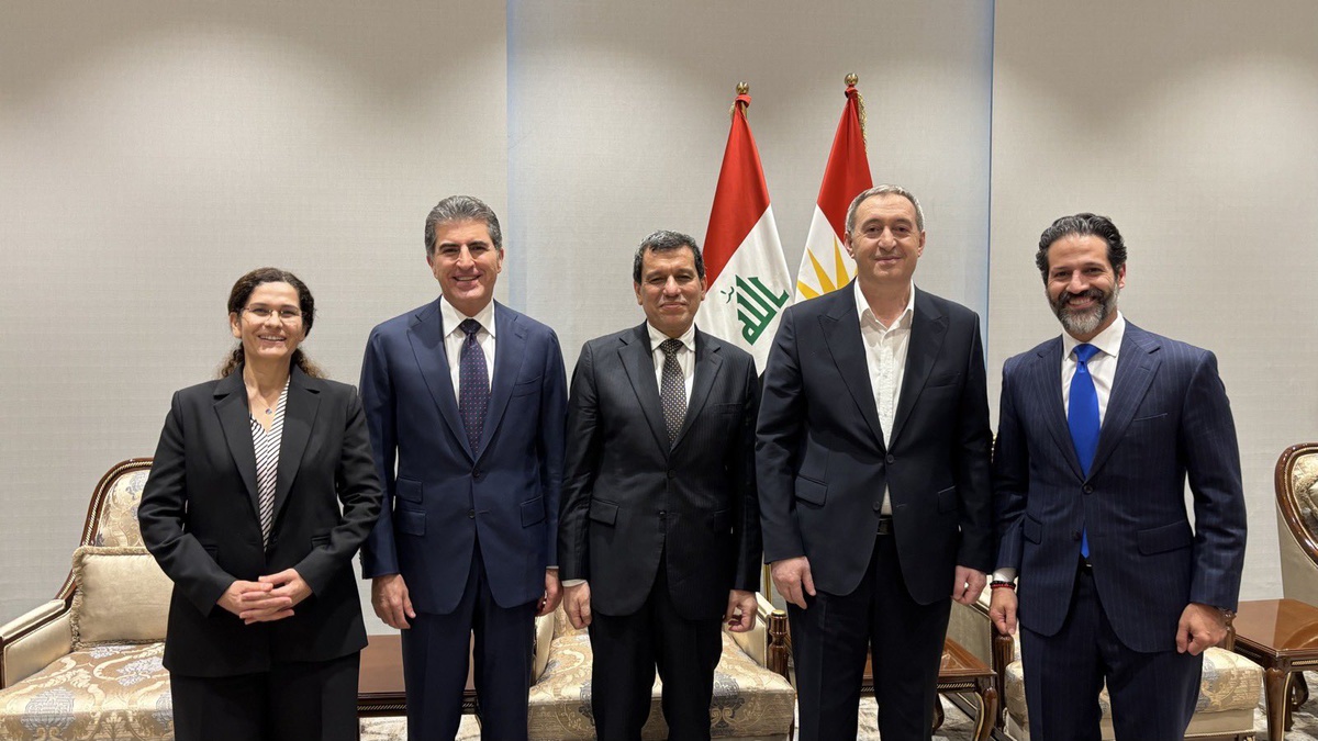 Neçirvan Barzani ve Bafil Talabani, Bakırhan ile Erbil\'deki MERI Forumu\'nda görüştü