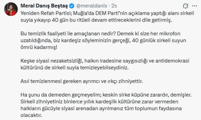 YRP'nin sirkeli su adımına DEM Parti'den zehir zemberek tepkiler