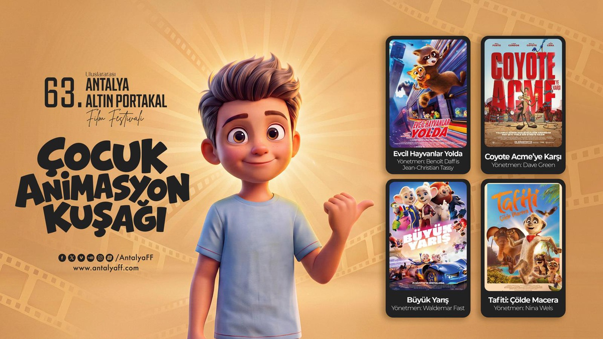 63\'üncü Altın Portakal\'da çocuklar 24-31 Ekim 2026\'da filmlerle buluşacak