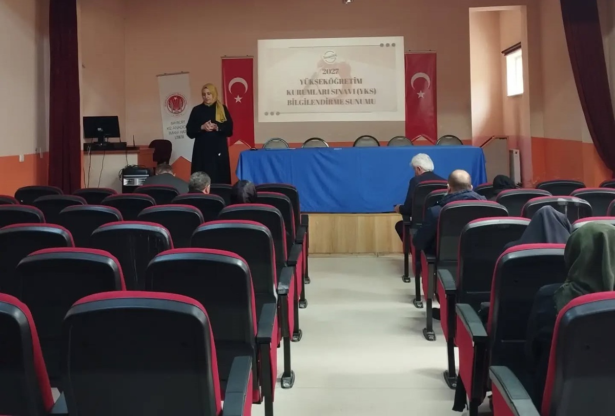 Bayburt Kız Anadolu İHL\'de meslekler tanıtıldı, velilere YKS anlatıldı