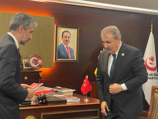 Destici, TÜSİAD heyetini kabul etti, Türkiye pandemiyi ve savaşı iyi yönetti dedi