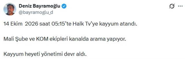 Halk TV'ye kayyum atandı! Yayın durduruldu