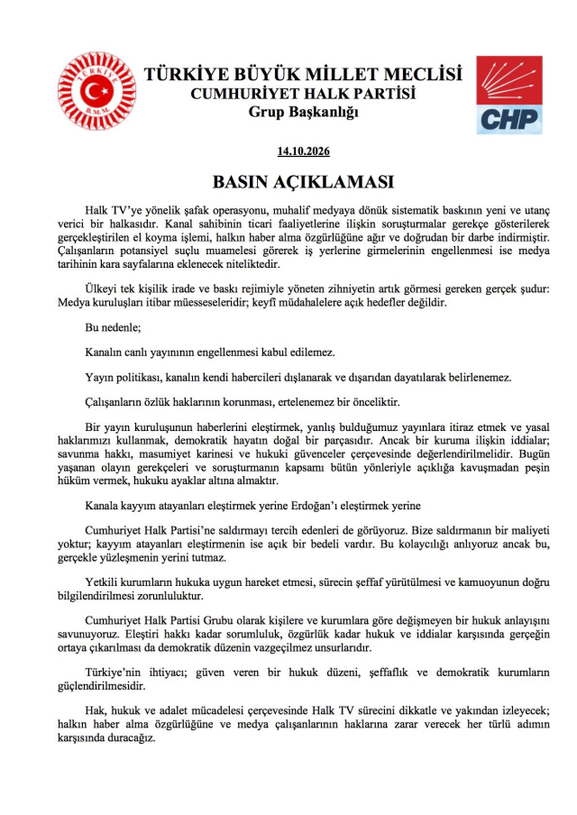 Halk TV'ye kayyum sonrası gündem olan görüntü! CHP'den açıklama var
