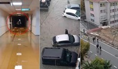 İstanbul'da hayatı felç eden yağış! Okulun istinat duvarı çöktü, araştırma hastanesini su bastı
