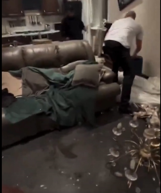 Ukrayna’da canlı yayın sırasında füze dehşeti! Evi vuruldu