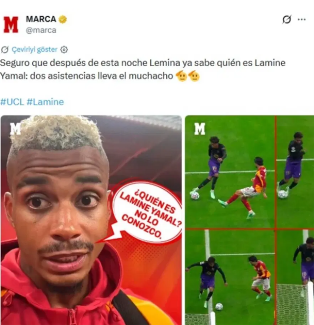 Yamal'a Lemina'yı sordular! Verdiği tepki çok konuşulacak