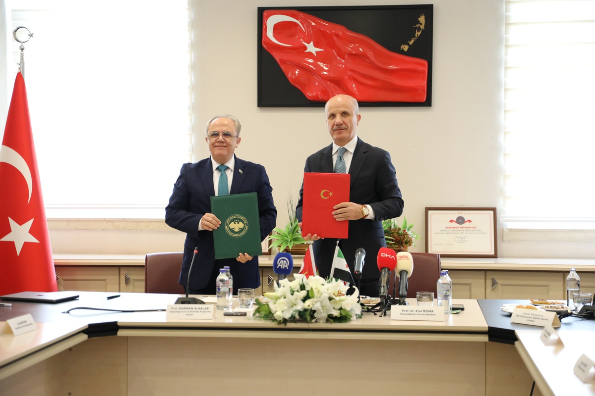 YÖK Suriye ile mutabakat imzaladı, Gaziantep\'in 4 birimi Halep\'te eğitim sürdürecek