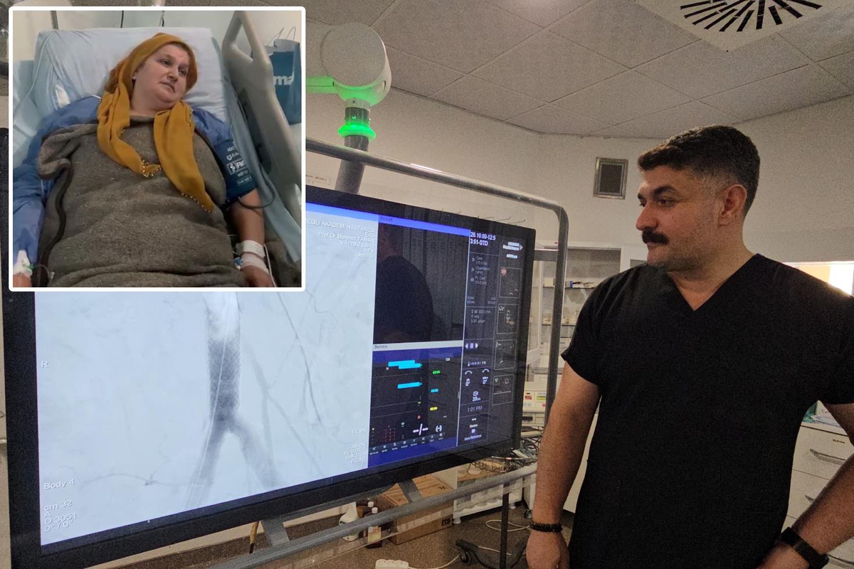 Zonguldak Ereğli\'de öksürükle kalp damarı yırtılan kadın stentle hayata bağlandı