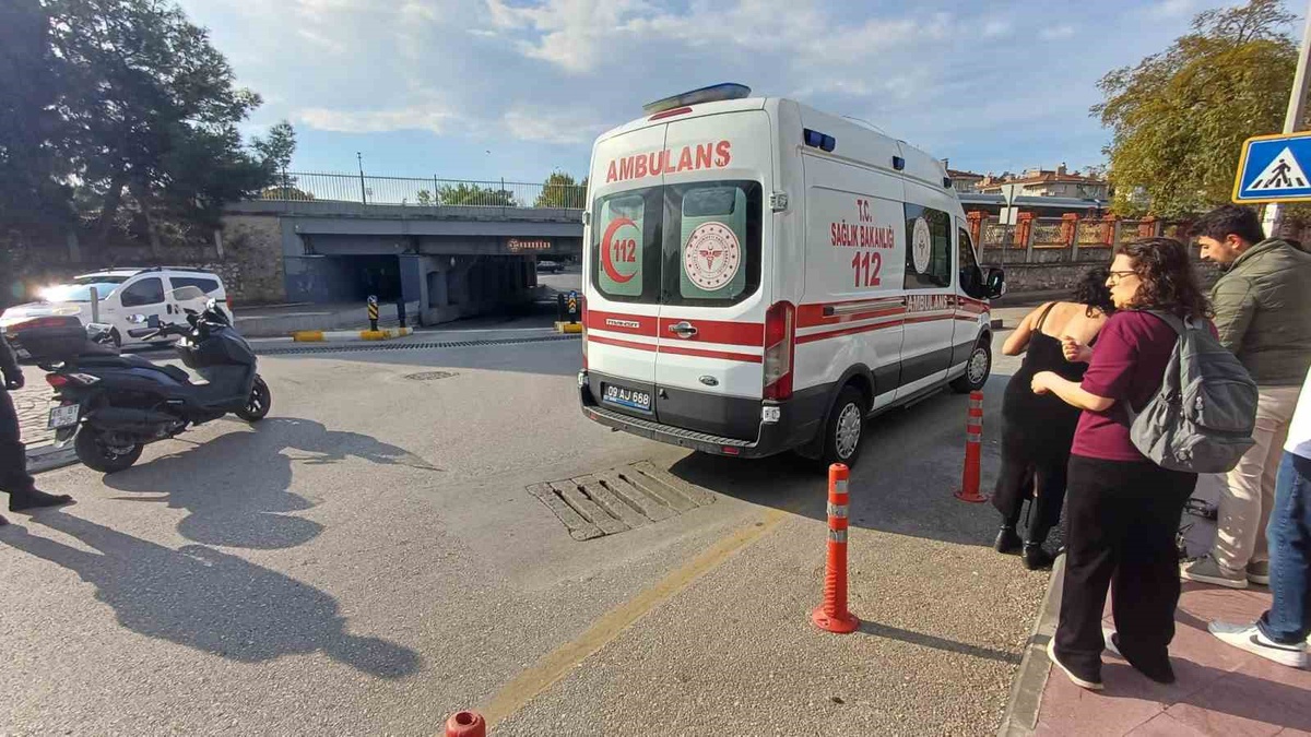 Aydın Efeler\'de takla atan bisiklet sürücüsü hastaneye kaldırıldı