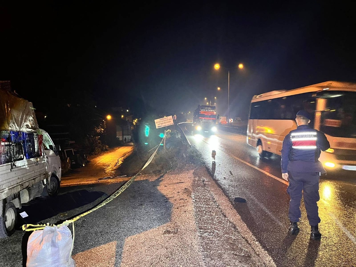 Bilecik-Eskişehir kara yolunda otomobilin çarptığı yaya yaşamını yitirdi