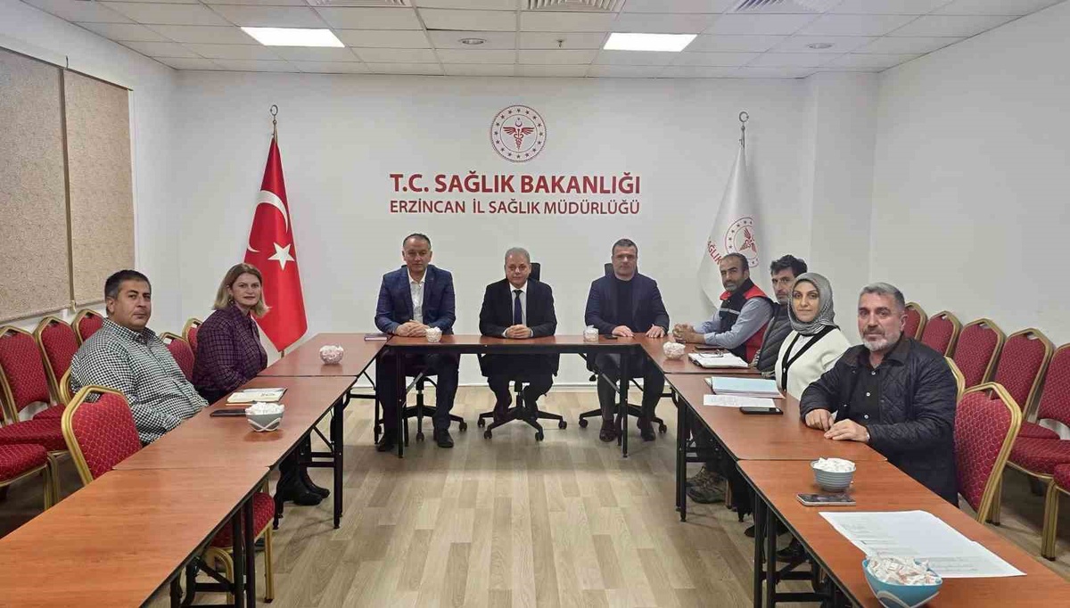 Erzincan İl Sağlık Müdürlüğünde çalışan sağlığı için İSG toplantısı düzenlendi
