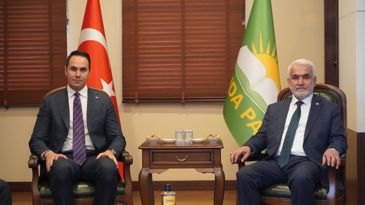 HÜDA PAR Genel Başkanı Yapıcıoğlu, Doğru Yol Partisi Başkanı Küpeli\'yi ağırladı