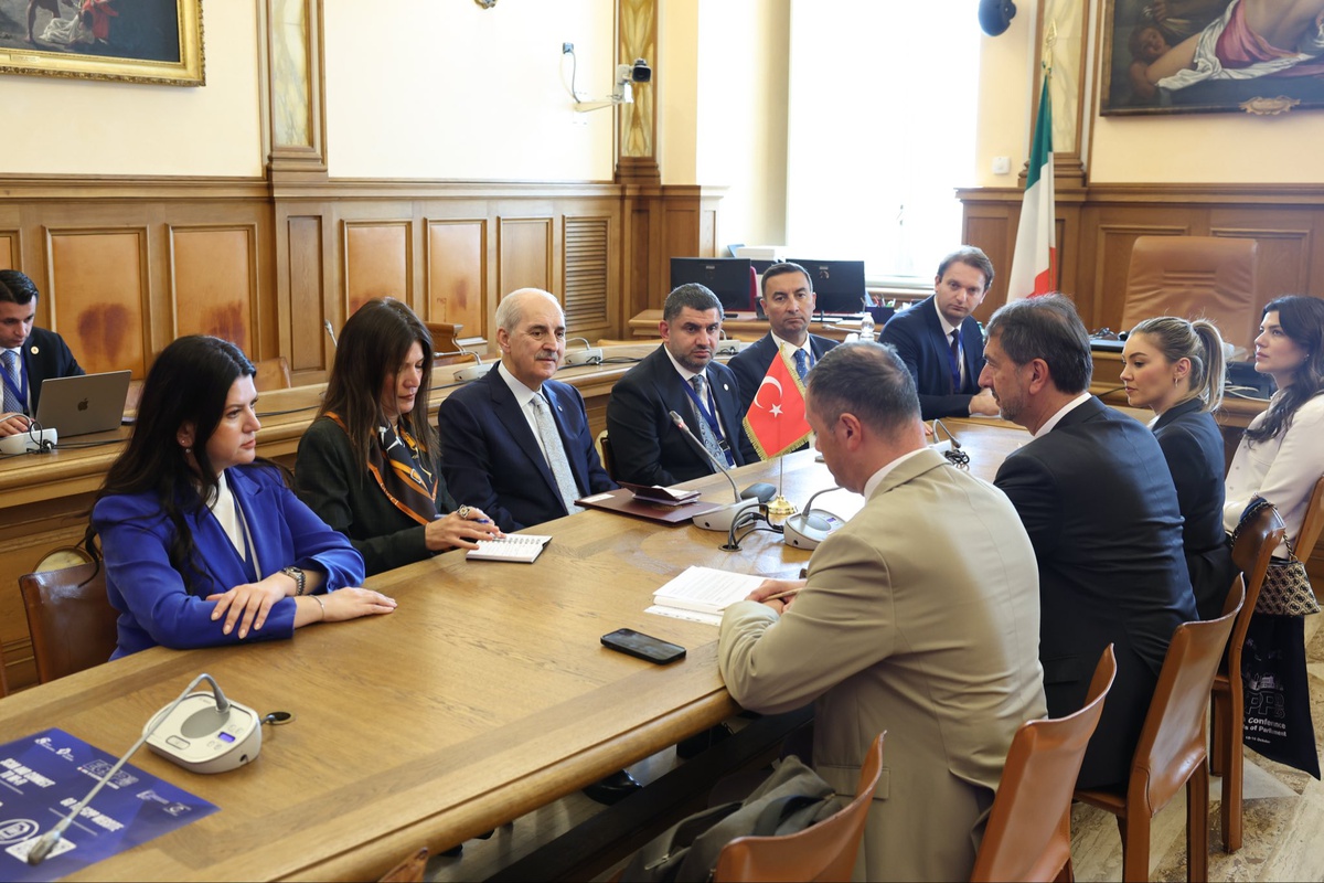 TBMM Başkanı, Roma\'da Bosna Hersek Meclis Başkan Yardımcısı Çavara\'yı kabul etti