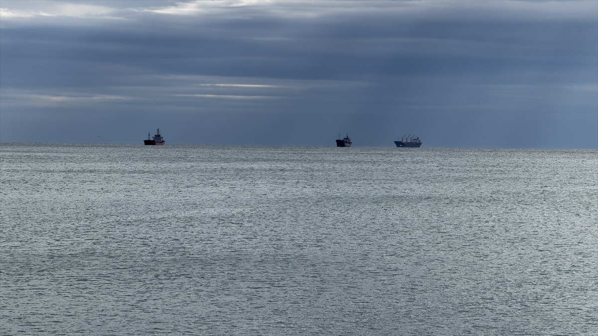 Marmara fırtınası Tekirdağ\'da deniz ulaşımını aksatıyor, 7 şilep bekliyor